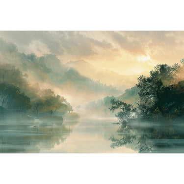 Foggy Landscape Canvas